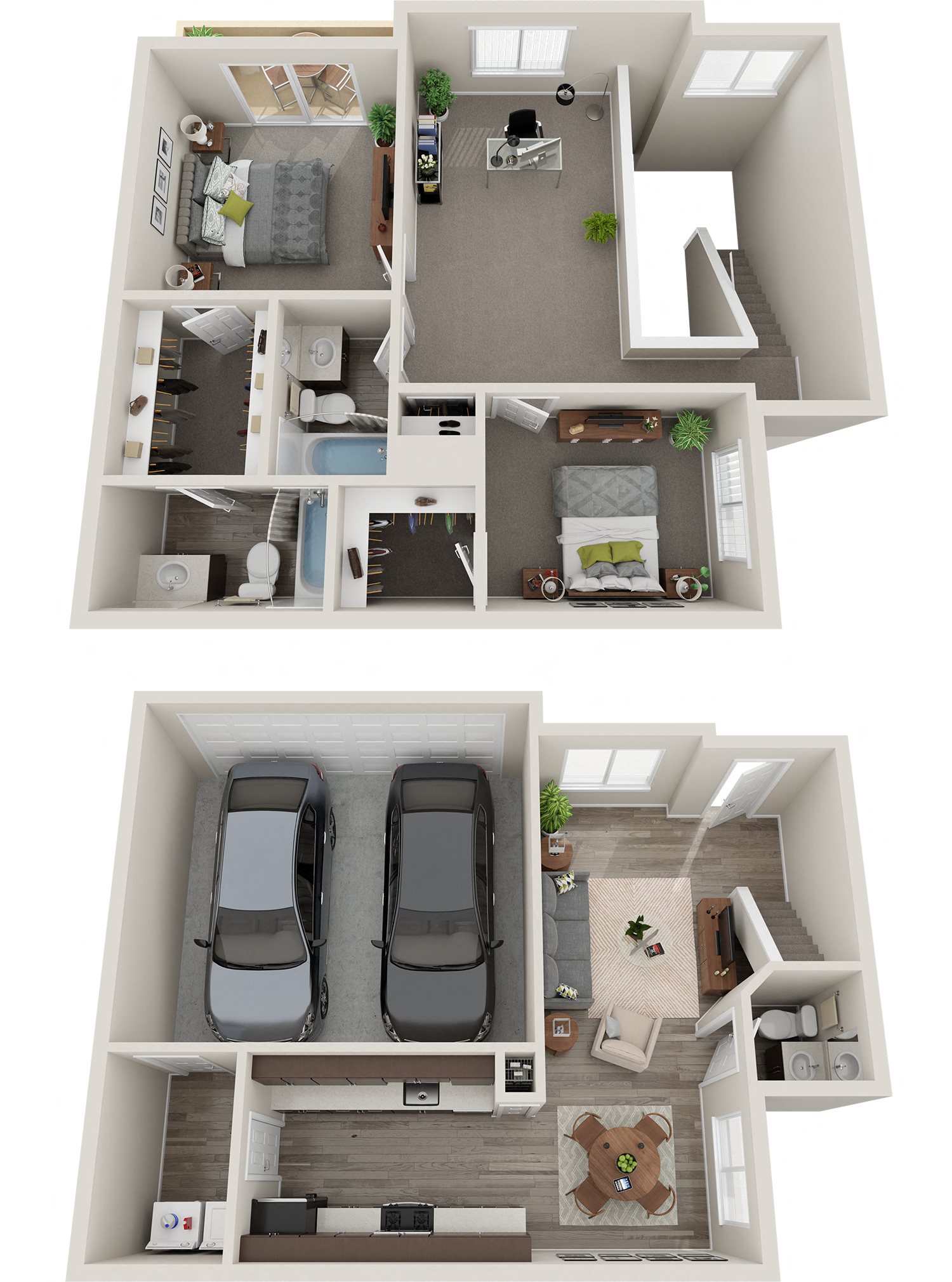 2 Bed 2.5 Bath Loft B Floor Plan 2 Bed 2.5 Bath Loft B Floor Plan